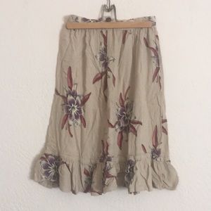 Floral Flowy Skirt